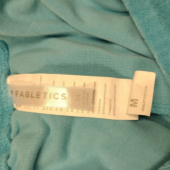 Fabletics Blue Terry Cloth Shorts Set - Picture 12 of 14